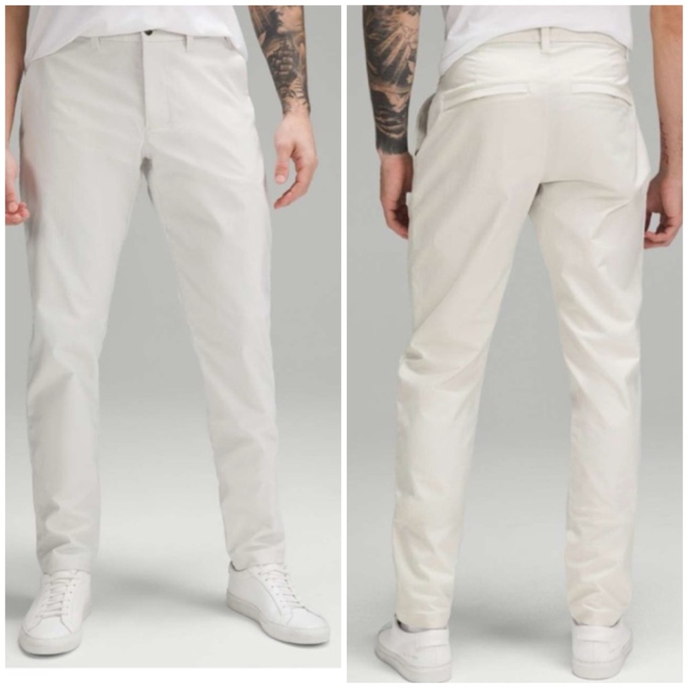 Lululemon ABC Slim Fit Trouser Smooth Twill In Bone Color Size 33